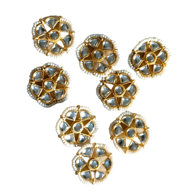 Jacko koti tikda( kundan flower) 1pc-15/-