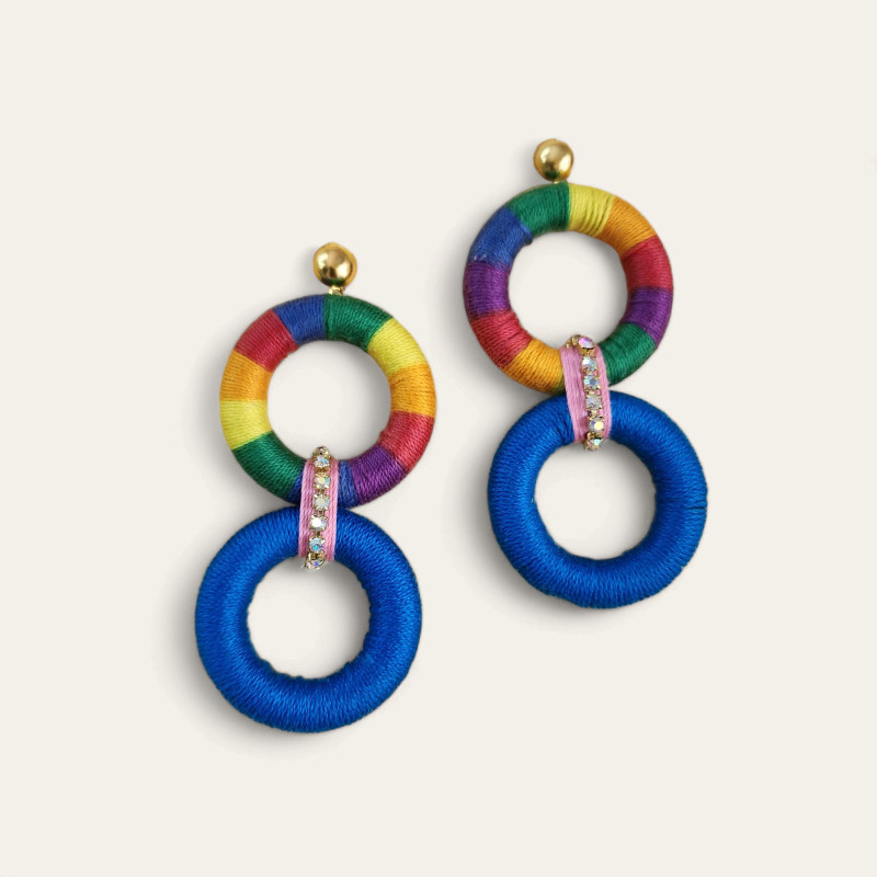 Fabric Earring - 120030