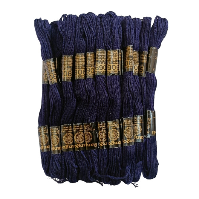 Navy Blue Stranded Cotton